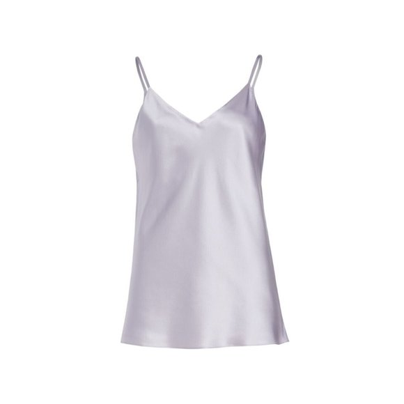 Lafayette 148 Eva Bias Silk Tank Aster - Picture 2 of 4